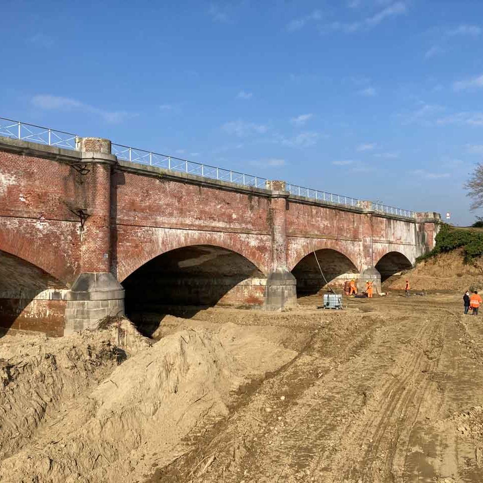 Surveillance structurelle du pont « Canale Cavour » sur le fleuve Cervo